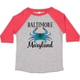 thumbnail image 3 of Inktastic Baltimore Maryland Vacation Blue Crab Boys or Girls Toddler T-Shirt, 3 of 5