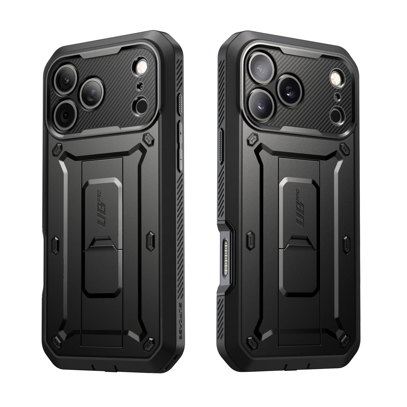SUPCASE Unicorn Beetle Pro for iPhone 17 Pro Max 6.9" 2025 Case with Screen Protector, [Built-in Stand & Camera Control Button & Belt-Clip] [Military-Grade Protection] Full Body Phone Cover, Black