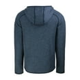 thumbnail image 3 of Men's Cutter & Buck Heather Navy Kansas City Royals Mainsail Full-Zip Hooded Jacket, 3 of 3