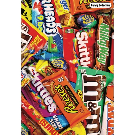 Enigma Puzzles - Candy Collection - 500 Piece Jigsaw Puzzle for Families, Teens and Adults.