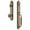 Vintage Brass, variant on Grandeur Arc F Grip Dummy Handleset with Windsor Knob