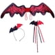 thumbnail image 1 of KAKOWELY 1 juego de diadema de murciélago con alas de murciélago para Halloween, accesorios para disfraz de carnaval, 1 of 4