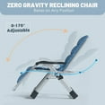 thumbnail image 7 of Lilypelle 2 Pack Zero Gravity Chair , Folding Adjustable Reclining Lounge Chair with Cushion, Headrest and Cup Holder, Supports up to 440lbs, 7 of 7