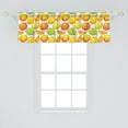 thumbnail image 2 of Ambesonne Mango Window Valance, Tropical Fruit, 54" X 18", Orange Lime Green White, 2 of 3
