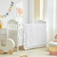 thumbnail image 1 of Juego de ropa de cama para cuna UOZZI, 3 unidades, acolchado, con volantes, blanco, 1 of 9