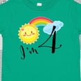 thumbnail image 4 of Inktastic I'm 4 Fourth Birthday Sun Rainbow Boys or Girls Toddler T-Shirt, 4 of 5
