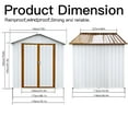 thumbnail image 3 of Tookss Storage Sheds 4ftx6ft Outdoor Storage House With Double Doors Lock Outdoor Utility Tool Shed For Garden Patio Backyard, 3 of 6