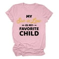 thumbnail image 4 of Women My Son In Law Is My Favorite Child Shirt Day T Shirts Mom Short Sleeve Tops Casual Short Sleeve Womens Solid Color Top Plain Tees for Women Rayon Long Sleeve Shirt Women Short Sleeve Tops for, 4 of 4
