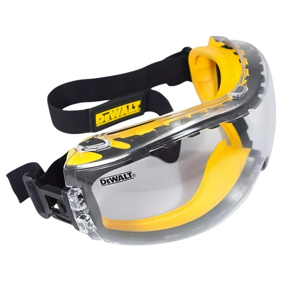 DeWalt Concealer Anti-Fog Dual Mold Safety Goggle, Clear