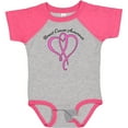 thumbnail image 3 of Inktastic Breast Cancer Awareness with Pink Ribbon Heart Boys or Girls Baby Bodysuit, 3 of 5