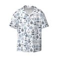 thumbnail image 3 of Goofa Dock Rudder Printed Men's Casual Short-sleeved Shirt,Lightweight Breathable Button-down,Summer Casual men's top,Versatile Fashion shirt-Small, 3 of 7