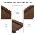 thumbnail image 3 of OUNONA 1Pc Rectangular Desktop Tablet Holder Wood for General Users Back to School, 3 of 8