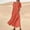 9-Orange, variante sur Xdegoge Robes en Coton et Lin pour Femmes Manches Courtes Robe Midi d'Été, Robes Maxi à Manches Courtes, Robe d'Invitée de Mariage Été Petite, Robes à une Épaule pour Femmes,Ropa de NiñOs Rouge Melon D\'eau S