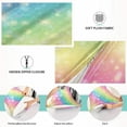 thumbnail image 3 of GZHJMY Rainbow Galaxy Pillowcase, Super Soft Pillow Shams Covers, Plush Cozy Pillow Cases with Zipper, 21" X 54"（200）, 3 of 6