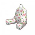 thumbnail image 1 of Llama Reading Pillow Cover, Desert Animals and Cactus on a Plain Background, Unstuffed Printed Bed Rest Case from Soft Fabric, Small, White Pink Lime Green, by Ambesonne, 1 of 4