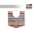 thumbnail image 6 of Luxury Toilet Rugs U-Shaped 20x20, Extra Soft and Absorbent Microfiber Bathroom Rugs, Non-Slip Plush Shaggy Bath Mat, Machine Wash Dry, Contour Bathroom Mats for Toilet Base, Coral, 6 of 9