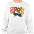 thumbnail image 2 of Drippy Spooky Babe Sweatshirt Unisex 4X-Large White, 2 of 5