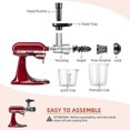thumbnail image 3 of TrueNorth Slow Juicer Fruit And Vegetable Juice Extractor Citrus Squeezer For All Kitchenaid Blenders - Juicer Accessory, 3 of 5