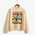 thumbnail image 1 of Sudaderas con capucha navideñas de cuello alto, sudadera de dibujos animados Kawaii de Minnie, Sudadera con capucha de Mickey Mouse de Disney, ropa para niña, sudaderas superiores, 1 of 5