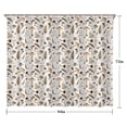 thumbnail image 5 of Brown Mushroom Fern Light Pattern Shower Curtain 84"x72" ,Bathroom Decorative Shower Curtains Set with 12 Hooks,Modern Waterproof Washable Shower Curtain, 5 of 6