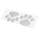 thumbnail image 4 of 2xPair 3D Animal Foot Print Coche Ventana Parachoques Cuerpo Calcomanía Emblema Plata Zulema Etiqueta engomada de la etiqueta engomada del coche de la impresión de la pata, 4 of 8