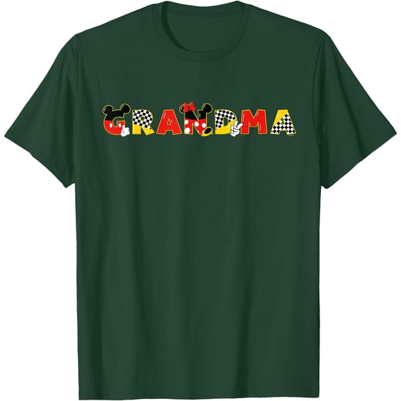 Mickey & Minnie Grandma Gift Family Trip Vacation DTG Print Unisex T-Shirt