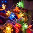 Snowflake Christmas Lights, 49ft 100 LED Christmas Lights, Low Voltage