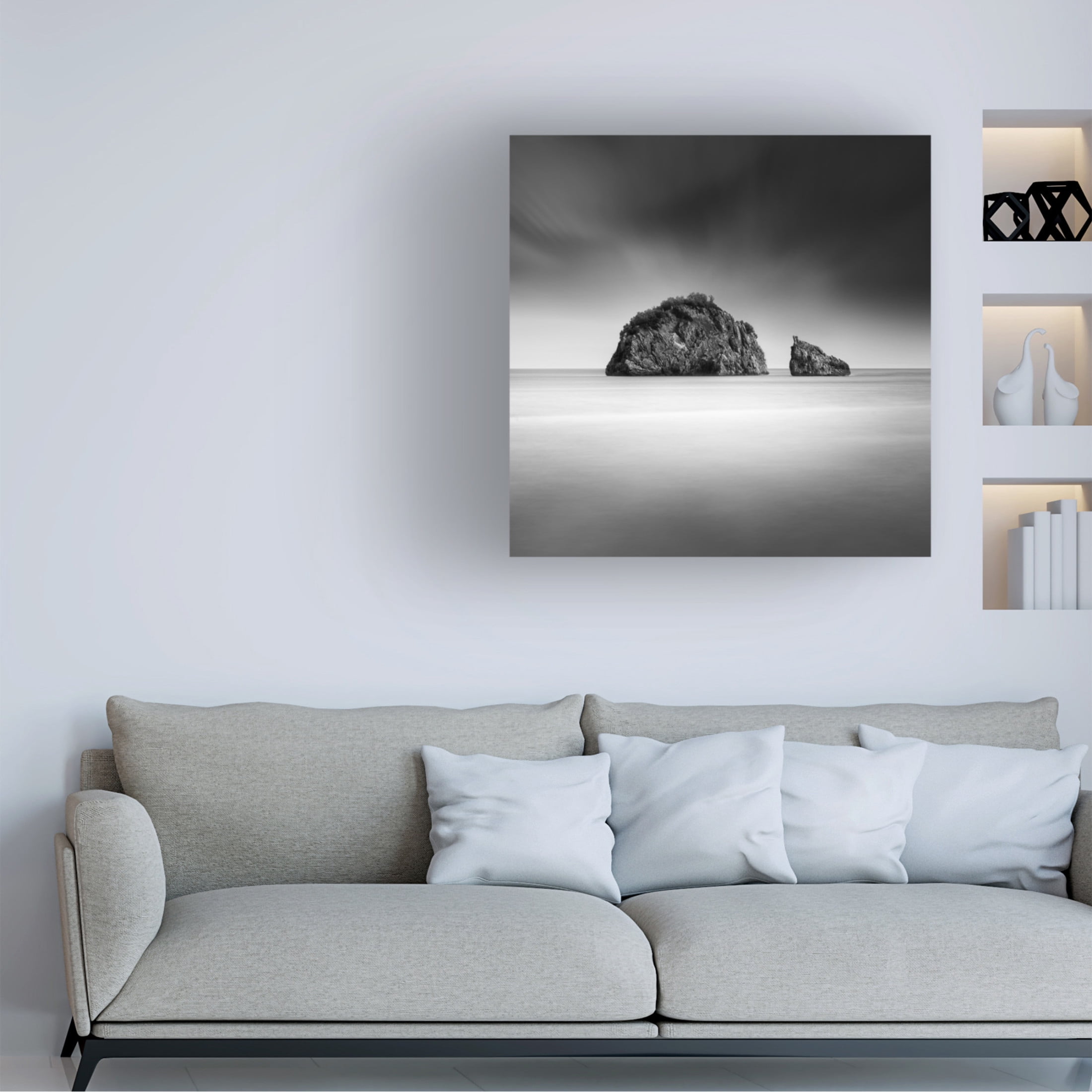 Canvas Wall Art - George Digalakis 'A Piece Of Rock 031' Wall Art for Living Room, Bedroom, or Office D?cor by Trademark Fine Art - 18 x 18 Inches