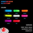 thumbnail image 6 of WINSONS Glow in the Dark 8-Color Paint Set, Non-Toxic & Long-Lasting (22ml/0.74 fl. oz.), Neon Paints for Fabric, Canvas & Wood, 6 of 9