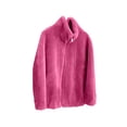 thumbnail image 6 of Fleece Jacket Women Sherpa Lined Zip Up Fuzzy Jackets Winter Faux Fur Warm Stand Collar Outerwear 2025 Fashion, 6 of 6