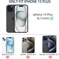 thumbnail image 6 of Phone Case for iPhone 15 Plus 6.7 inches,Liquid Silicone  Edges Camera Protection, Anti-Slip Shockproof Phone Covers for Women Men Boys Girls(Purple), 6 of 12