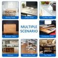 thumbnail image 3 of Tripumer Clear Desk Pad Desk Protector Mat 16 x 24 inch Transparent Table Protector for Coffee Table Writing Desk, 3 of 7