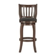 thumbnail image 2 of Weston Home Morgan Linen High Back Swivel Bar Height Stool, Dark Grey, 2 of 5