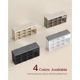 thumbnail image 5 of Storage Bench with Cushion and Drawer - Entryway Organizer for Living Room, Bedroom, Closet - Heather Greige and Cappuccino Beige, 5 of 5