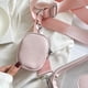 thumbnail image 3 of Bolso bandolera de PVC transparente Love Fashion Shoulder Bag con Bolso pequeño (rosa), 3 of 8