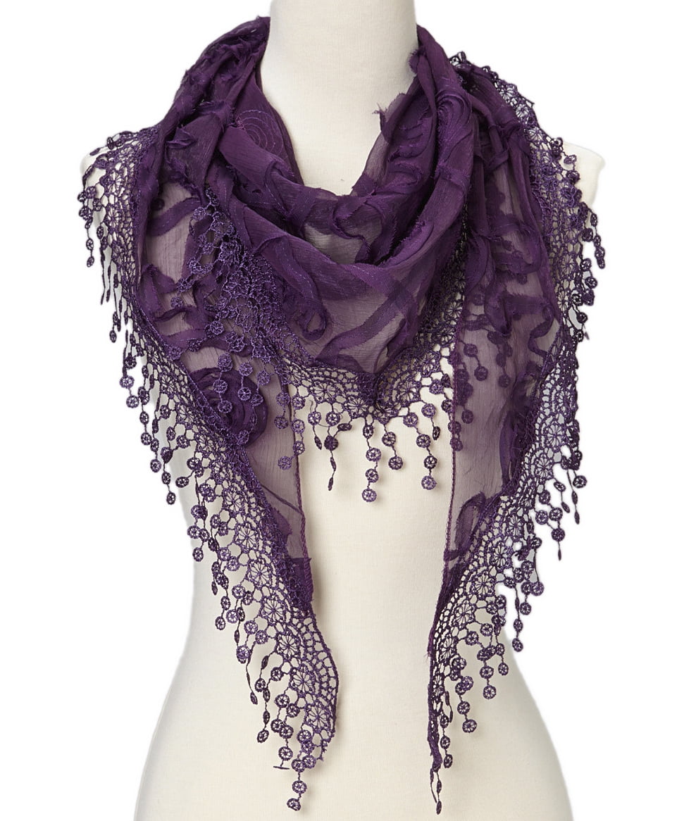 floral double side satin pashmina  Scarves beautiful purple women long shawls 