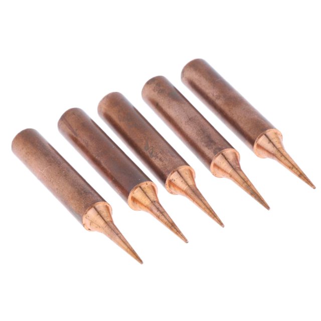 5pcs 936 Pure Copper Lead Solder Iron Tips Soldering Tool 900M-T-I