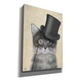 thumbnail image 2 of Epic Graffiti 'Cat, Grey with Top Hat' by Fab Funky Canvas Wall Art, 26"x34", 2 of 3