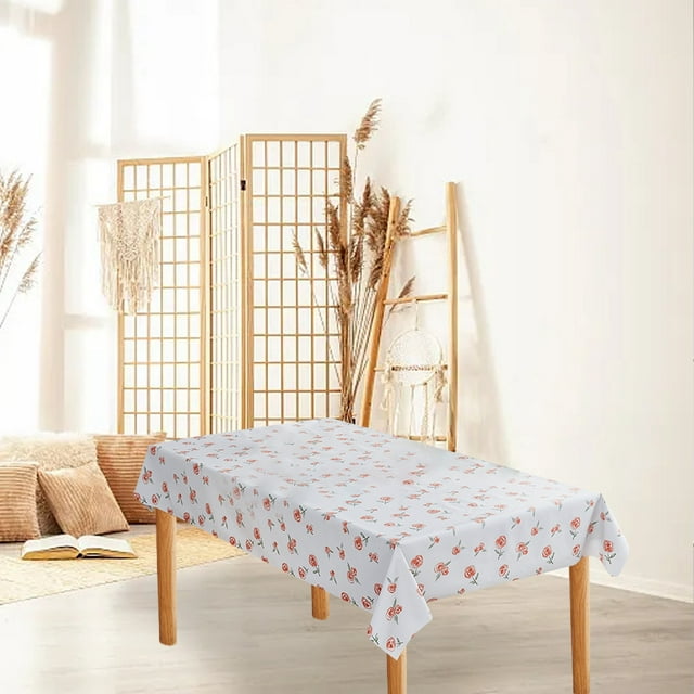 Nappe pour Table et Bureau - Tapis de Table Rectangulaire Lavable et Résistant à l'Huile, Housse de Protection Rectangulaire pour Table de Cuisine à Domicile