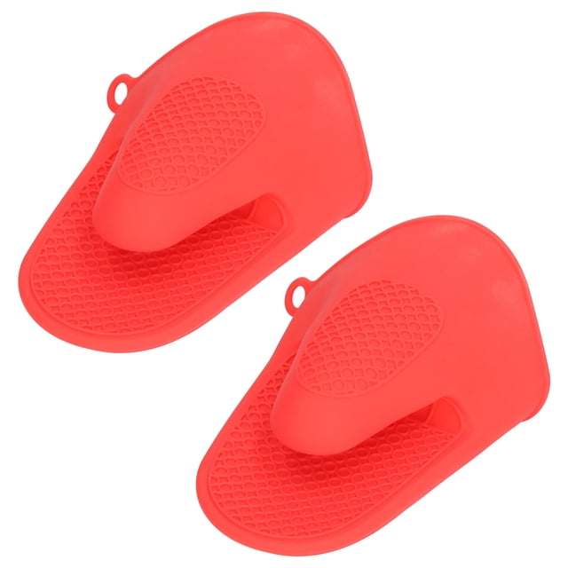 manoplas para pellizco de cocina mini manoplas para horno 2pcs Manoplas para horno Mini silicona engrosada Anti escaldado Manoplas para cocina Rojo ANGGREK Otros
