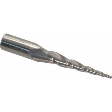 

Accupro 5° 1/16 Small End Diam 1-1/2 LOC 3 Flute Solid Carbide Tapered Ball End Mill Uncoated 3 OAL 3/8 Shank Diam Spiral Flute Centercutting