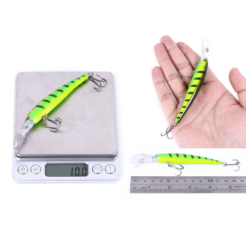 HENGJIA Fishing Lures Large Hard Bait Minnow VIB Lure with Treble Hook Life-Like Swimbait Fishing Bait Popper Crankbait Sinking Lure for Bass Trout Walleye Redfish