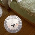 thumbnail image 5 of 36-Inch Round Non-Slip Animal Print Rug for Living Room, Bedroom, Nursery Coffee Table Mat Soft Faux Fur Floor Decor, 5 of 5