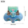 thumbnail image 6 of Blublu Park Baby Support Sofa, Sitting Chair Safe Sit Up Back Head Protect Seat Learn to Sit Chair for Toddlers 3-24 Month Floor Plush Lounger (Elephant), 6 of 7