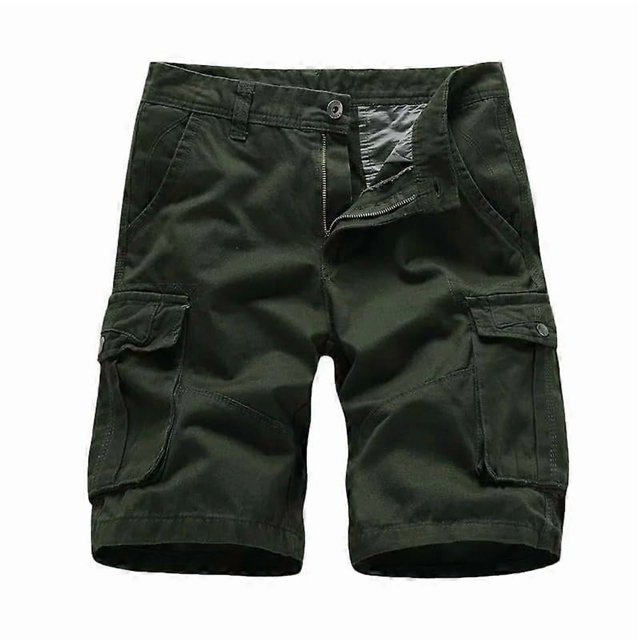 Men's Summer MultiPocket Military Cargo Shorts Cotton Casual Tactical Style Without Belt En8 38