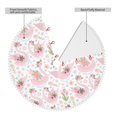 thumbnail image 2 of Rocae Swan And Flowers for Christmas Tree Skirt with Pom Pom Trim for Holiday Party for Holiday Home Decor Indoor Outdoor-48", 2 of 7