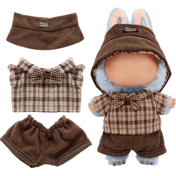 Clothes for Labubu, Doll Outfit Accessories Designed for 15 & 17cm Labubu - Style08
