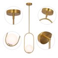 thumbnail image 3 of SEEU Modern Gold Globe Kitchen Island Pendant Lights, 3 of 7