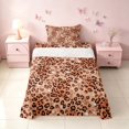 thumbnail image 2 of Homewish Brown Cheetah Print Twin Sheets, Animal Bedding, 3-Piece (1 Flat Sheet, 1 Fitted Sheet and 1 Pillowcase), 2 of 6