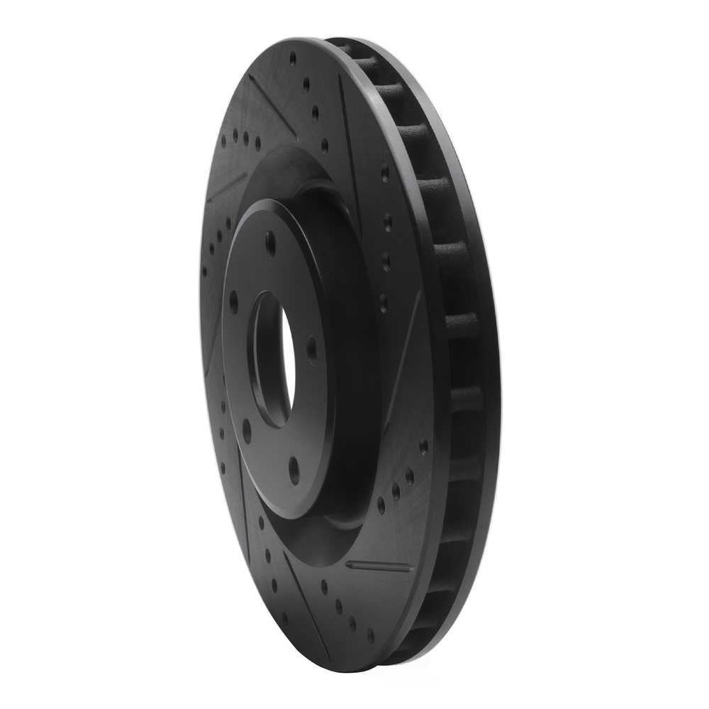 Dynamic Friction Company 633-46018R DFC Brake Rotor - Drilled And Slotted - Black